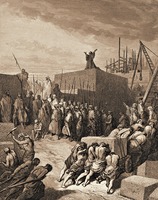 Восстановление храма (Езд 3.12). Гравюра П. Г. Доре. 1864 г.