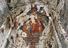 Богоматерь на престоле. Роспись конхи апсиды базилики Пресв. Богородицы. VIII в.