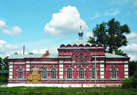 Церковь во имя свт. Василия Великого в с. Мячкове. Ок. 1900 г. Фотография. 2013 г.