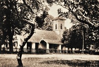 Баптистская церковь в Моулмейне среди деревьев, посаженных А. Джадсоном. Кон. XIX в.