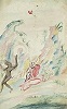 Исход души праведного. Миниатюра из Синодика. Кон. XVIII в. (ЦМиАР. КП 39/45/47/6)