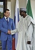 Президент РФ Д. А. Медведев и Президент Нигерии Умару Яр-Адуа в Абудже. Фотография. 2009 г.
