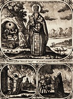 Свт. Никита Новгородский. Гравюра Л.Тарасевича. «Патерик, или Отечник Печерский». К., 1702 г. XII. Л. 152 об. (РГБ)