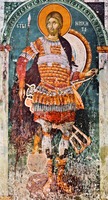 Вмч. Никита. Роспись кафоликона Никитского мон-ря в Чучере, Македония. 1314 г.