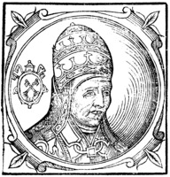 Николай V, папа Римский. Гравюра из кн.: Platina B. Historia. 1600. P. 307 (РГБ)
