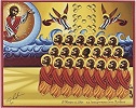 Двадцать один мученик Ливийский. Икона. 2016 г. Иконописец Т. Резк (частное собрание)