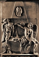 Надгробие М. П. Собакиной. 1782 г. Скульптор И. П. Мартос (Голицынская усыпальница, Донской мон-рь)