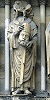 Мч. Никасий Реймсский. Скульптура на фасаде Реймсского собора. 1211–1275 гг.