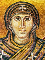 Лик Божией Матери «Оранта». Фрагмент мозаики в конхе апсиды собора Св. Софии в Киеве