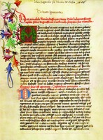 Николай Кузанский. «Об ученом незнании». Рукопись. XV в. (Cusan. 218. Fol. 1r)