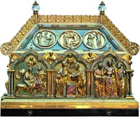 Реликварий Богоматери. 1205 г. (сакристия собора Турне, Франция)