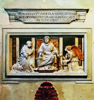 Надгробие Николая Кузанского. Ок. 1465 г. Скульптор А. Бреньо (ц. Сан-Пьетро-ин-Винколи, Рим)