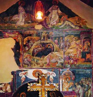 Вост. стена над алтарной апсидой ц. Николая Орфаноса. Фрески 1-й четв. XIV в.