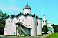 Церковь Жен-мироносиц на Ярославском дворище в Вел. Новгороде. 1510 г. Фотография. 10-е гг. XXI в.