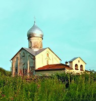 Церковь Иоанна Богослова на Витке бывш. Радоковицкого мон-ря в Вел. Новгороде. 1383–1384 гг. Фотография. 10-е гг. XXI в.