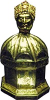 Реликварий (1185–1189) с главой Освальда, кор. Нортумбрии (Музей собора в Хильдесгайме). Фото: Brudersohn