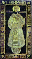 Кликните для увеличения картинки Орлец под стопами свт. Димитрия Ростовского. Шитый покров. Ок. 1757 г. (?). Фотография С. М. Прокудина-Горского. 1911 г. (Б-ка Конгресса США)