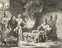 Мученичество Оригена. Гравюра Я. Лёйкена. 1685 г. 