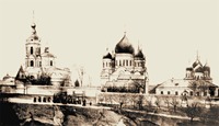 Панорама Оптина Болховского мон-ря. Фотография. XIX в.