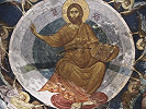 Иисус Христос. Фрагмент композиции «Вознесение Христово» в ц. вмч. Димитрия. 1322–1324 гг.