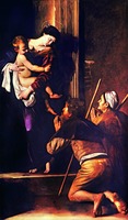 «Мадонна ди Лорето» (Мадонна пилигримов). 1604–1606 гг. (ц. Сант-Агостино в Риме)