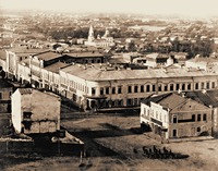 Перекресток Московской и Никольской улиц в Пензе. Фотография. 80-е гг. XIX в.