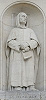Петр Достопочтенный, аббат Клюни. Скульптура постамента статуи Бернарда Клервоского в Дижоне. 1847 г. Скульптор Ф. Жуффруа Фото: François de Dijon / Wikimedia Commons