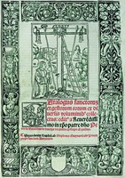Титульный лист в кн.: P. de Natalibus. Catalogus sanctorum et gestorum corum. Lyon, 1519