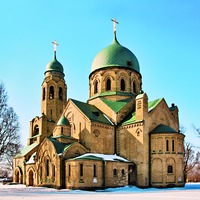 Кликните для увеличения картинки Церковь в честь Покрова Пресв. Богородицы в Пархомовке. 1903–1907 гг. Фотография. 2013 г. Фото: А. В. Слёзкин