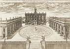 Вид на Капитолий. Гравюра Э. Дюперака. 1569 г. Фото: metmuseum.org