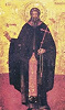 Прп. Рафаил Банатский. Икона. После 1718 г. (кафоликон мон-ря Хиландар, Афон)