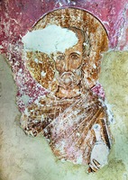 Прп. Сампсон Странноприимец. Роспись ц. Распятия в с. Сори, Грузия. Сер. XIV в. Фото: В. А. Заварицкая
