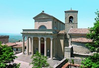 Базилика св. Марина в Сан-Марино. 1826–1838 гг. Архит. А. Серра. Фотография. 2017 г. Фото: Przemyslaw Jahr / Wikimedia Commons