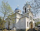 Церковь Спаса Нерукотворного на Шуваловском кладбище в С.-Петербурге. 1876–1880 гг. Архит. К. А. Кузьмин. Фотография. 2018 г. Фото: А. В. Слезкин
