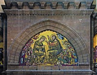 Коронование Девы Марии. Мозаика. Нач. XIV в. Мастер Г. Гадди (?) Фото: В. Е. Сусленков