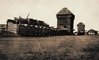 Руины Якутского острога. 1632–1634 гг. Фотография. Нач. XX в.