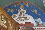 Сожжение мощей свт. Саввы Сербского. Роспись ц. свт. Саввы Сербского Крыпецкого во имя ап. Иоанна Богослова мон-ря. Нач. ХХI в. Фото: А. С. Зверев