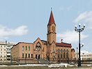 Храм св. Иакова Римско-католической Церкви в Южно-Сахалинске. 2000–2002 гг. Фотография. 10-е гг. XXI в. 
