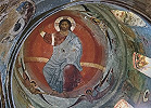 Вознесение Господне. Роспись купола ц. прп. Саввы Освященного. Кон. XIII — 1-я пол. XIV в. Фото: В. А. Заварицкая