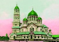 Кафедральный собор в честь Воскресения Христова в Самаре. 1869–1894 гг. Архит. Э. И. Жибер. Фотография. Нач. XX в.