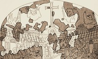 Схема перекладки мозаики в конхе апсиды
