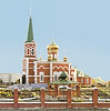 Церковь во имя вмч. Пантелеимона в пос. Степное  Советского р-на. 2004–2008 гг. Фотография. 2013 г.