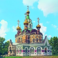 Церковь во имя прп. Сергия Радонежского в Чапаевске. 1916–1918 гг. Архит. Д. А. Вернер. Фотография. 2017 г.