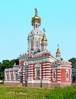 Церковь Воскресения Христова на Смоленском кладбище в С.-Петербурге. 1901–1904 гг. Архит. В. А. Демяновский. Фотография. 2019 г. Фото: Ф. А. Зверев
