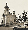 Церковь в честь Успения Пресв. Богородицы в Клуж-Напоке. 1923–1933 гг. Архитекторы Дж. Кристинел, К. Помпиу. Фотография. 1940 г.
