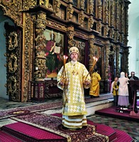 Митр. Рязанский и Михайловский Марк (Головков) совершает богослужение в Успенском соборе Рязанского кремля