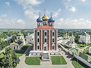 Вид на Успенский собор и Рязанский кремль. Фотография. 2001 г. Фото: А. Н. Яковлев