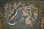 Рождество Христово. Мозаика ц. Санта-Мария-Маджоре в Риме. 1293 г. Фото: И. А. Орецкая