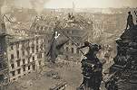 Знамя Победы над Берлином. Фотография. 1945 г.