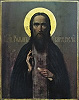 Прп. Роман Киржачский. Икона. 2-я пол. XIX в. Иконописец А. П. Соловьёв (?) (Киржачский Благовещенский мон-рь)